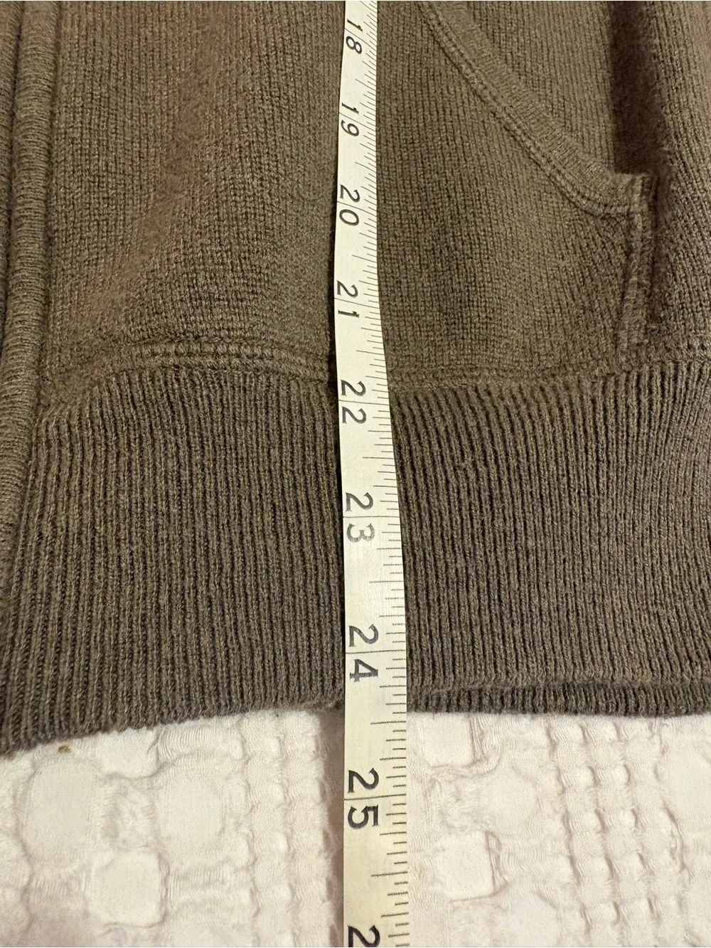 J. Crew Men's Olive Zip-Front Sweater Jacket - medium